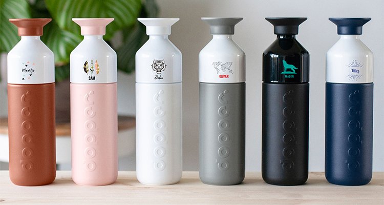 Dopper thermos bottle printed with name