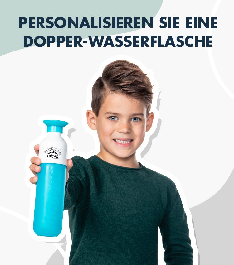 Dopper Wasserflasche personalisiert mit eigenem Namen