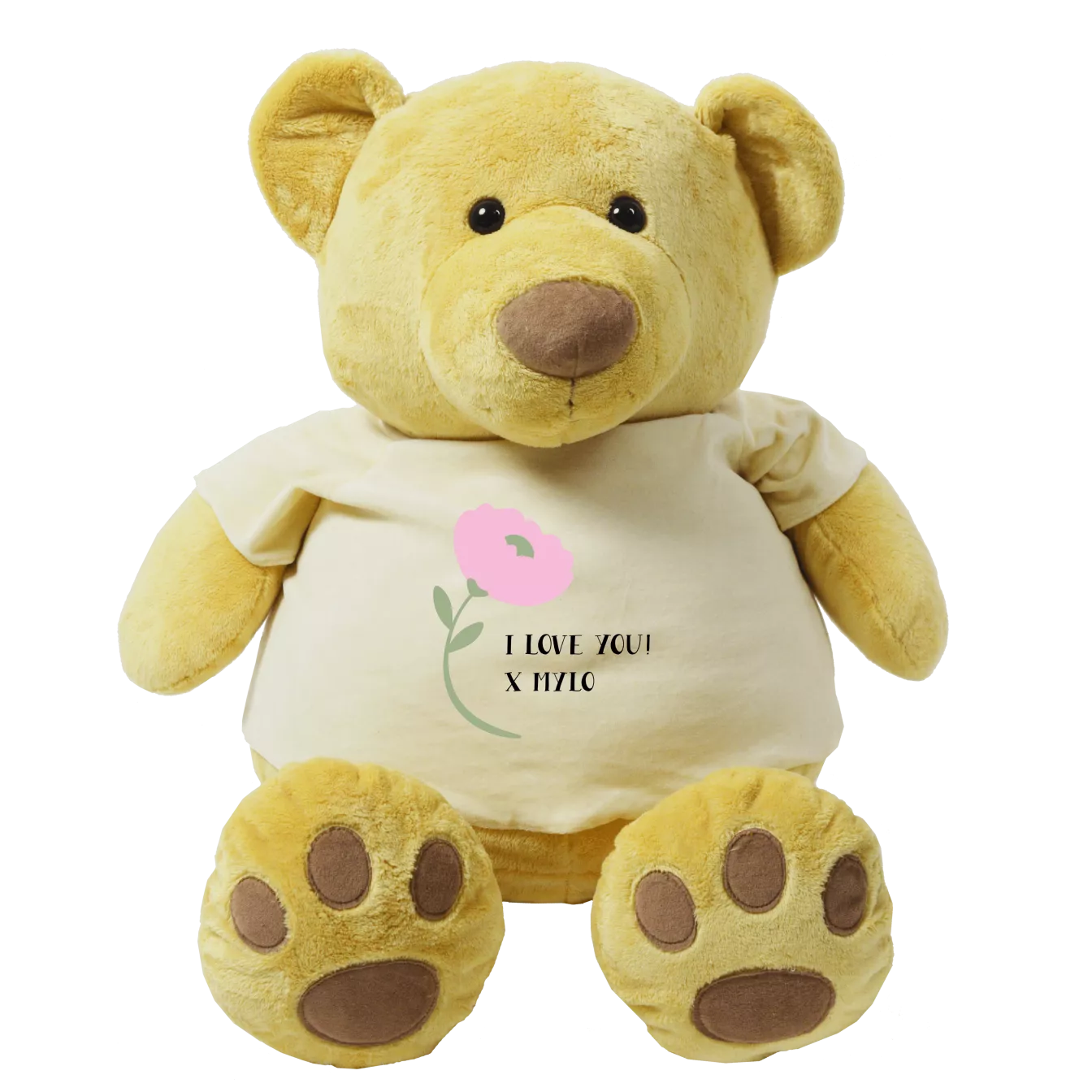 Teddybeer XXL met shirt naam | Bulbby