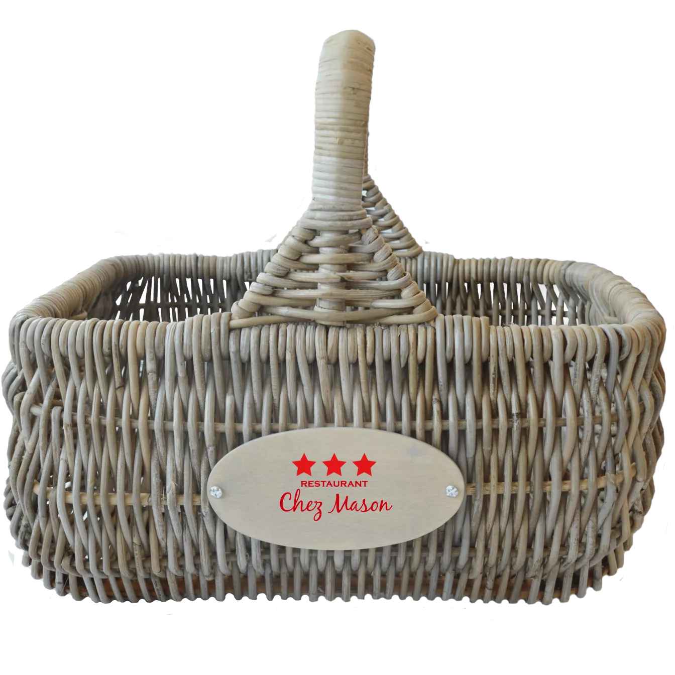 Printed reading basket with text and print of your choice Bulbby