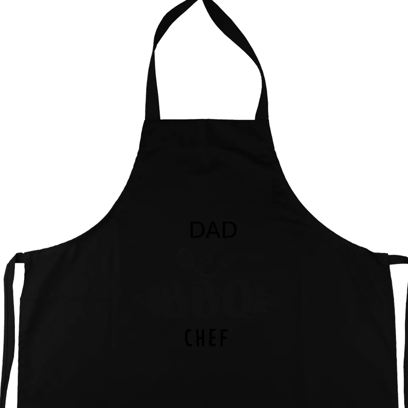 Schwarze Kochschürze „Sternekoch“ Mit Personalisiertem Namen – 65% Polyester, 35% Baumwolle