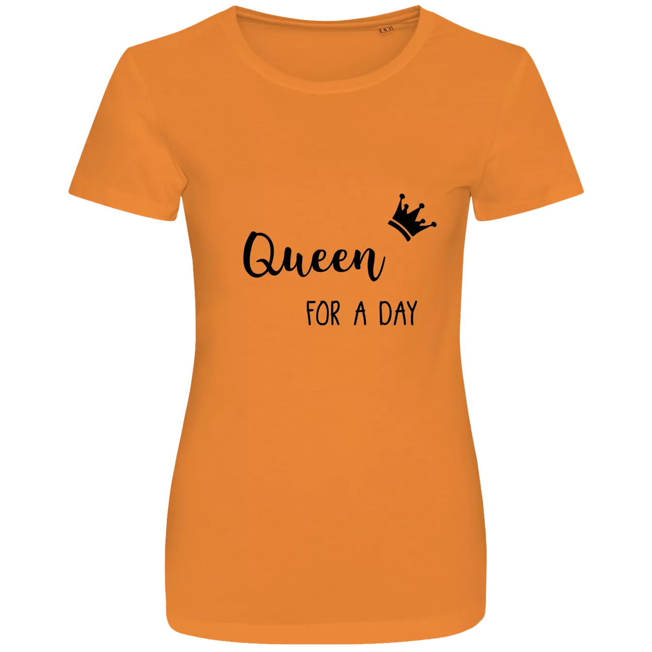 T Shirt Orange f r Damen mit Aufdruck Bulbby