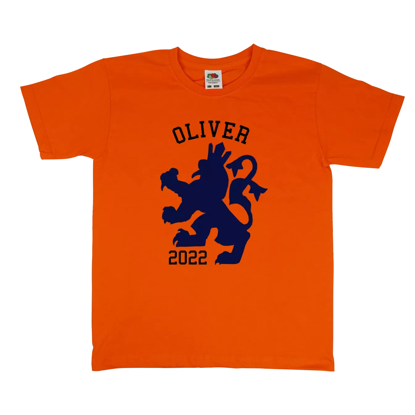 Orange shirt (kids) with name or text printed on it | Bulbby