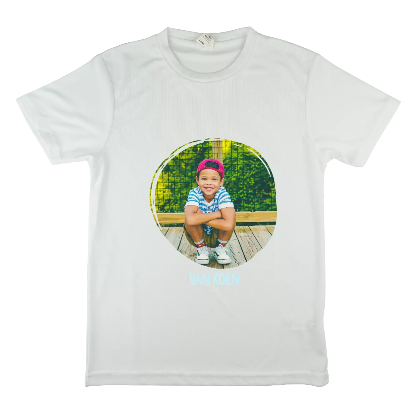 Wit sportshirt kind sale