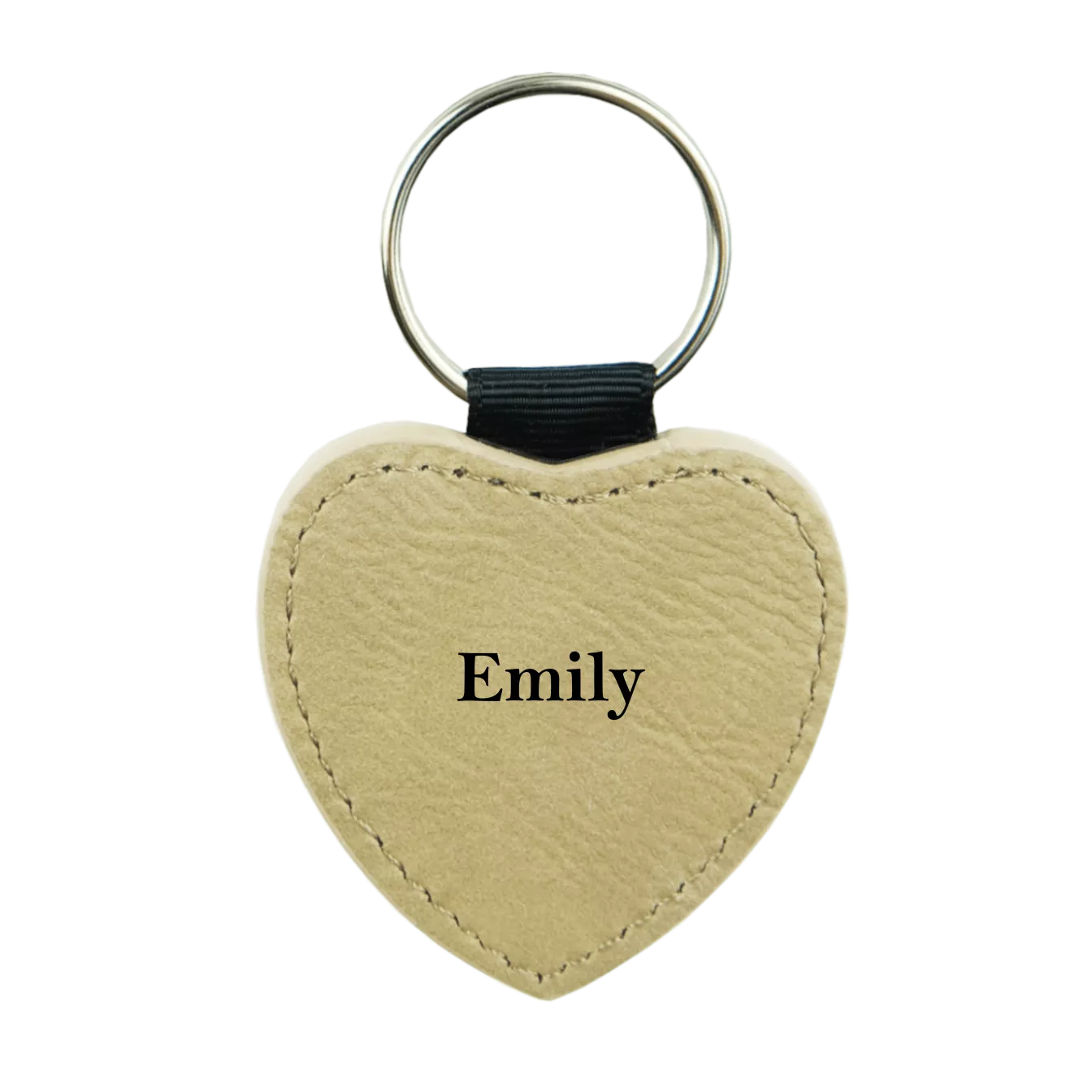 Heart keychain with on sale name