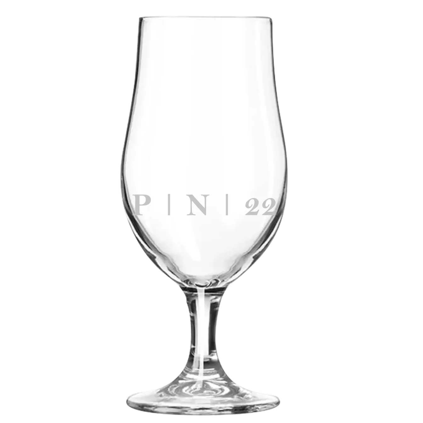 Engraved beer store glass