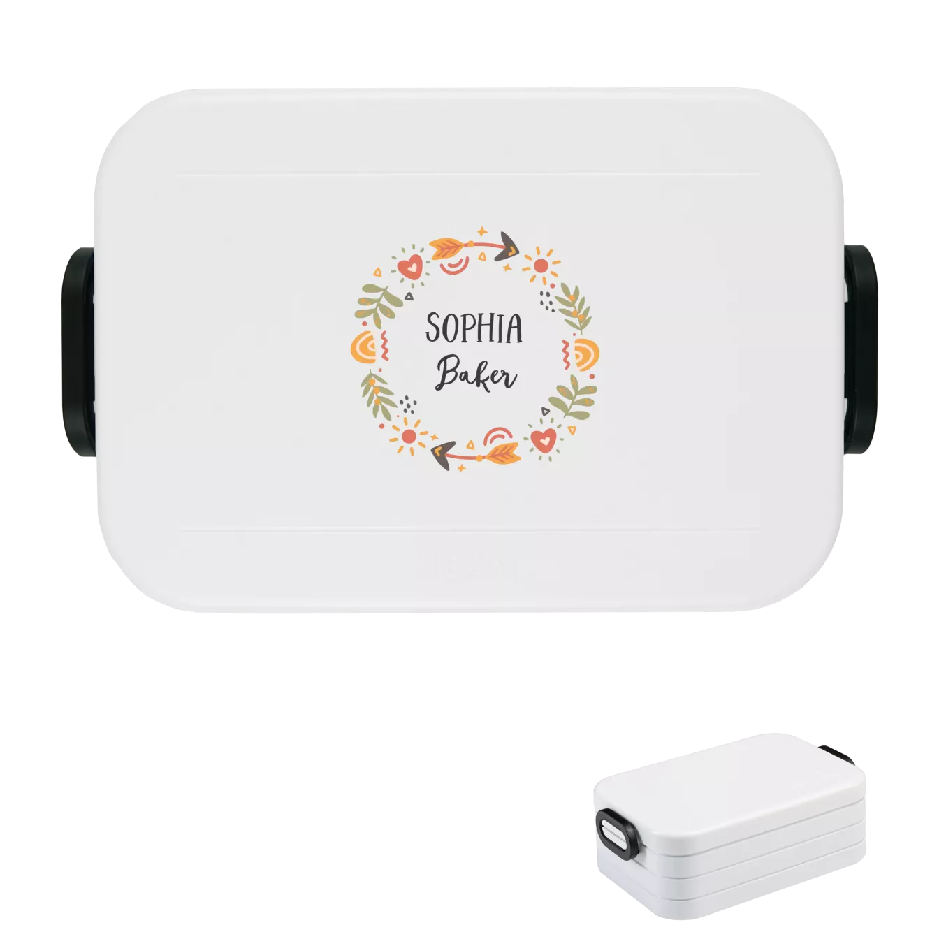 Mepal lunch box TO GO - printed with name