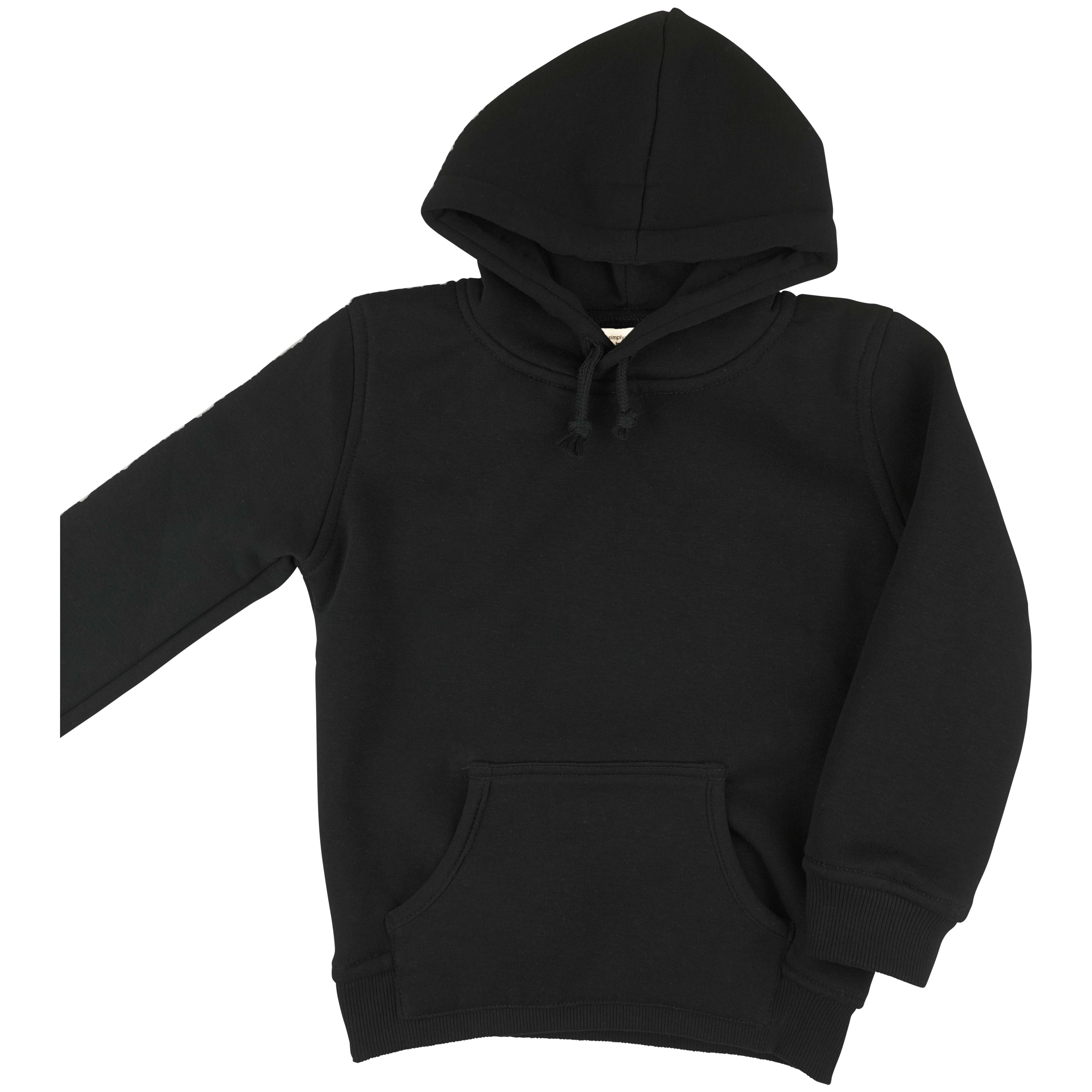 capuchonsweater-kind-zwart-voorkant