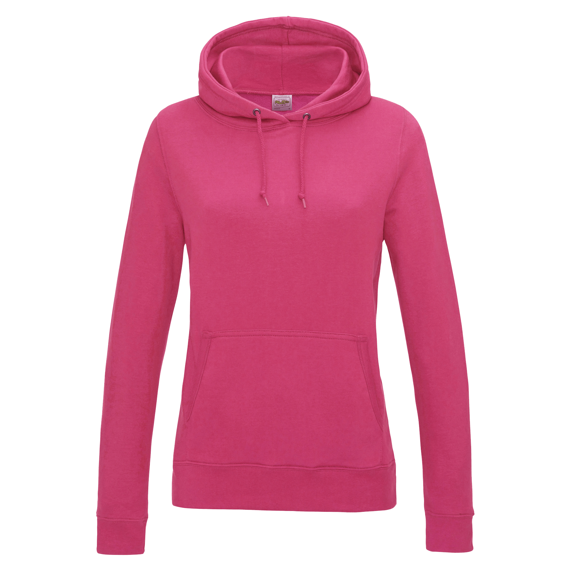 capuchonsweater-dames-roze-voorkant
