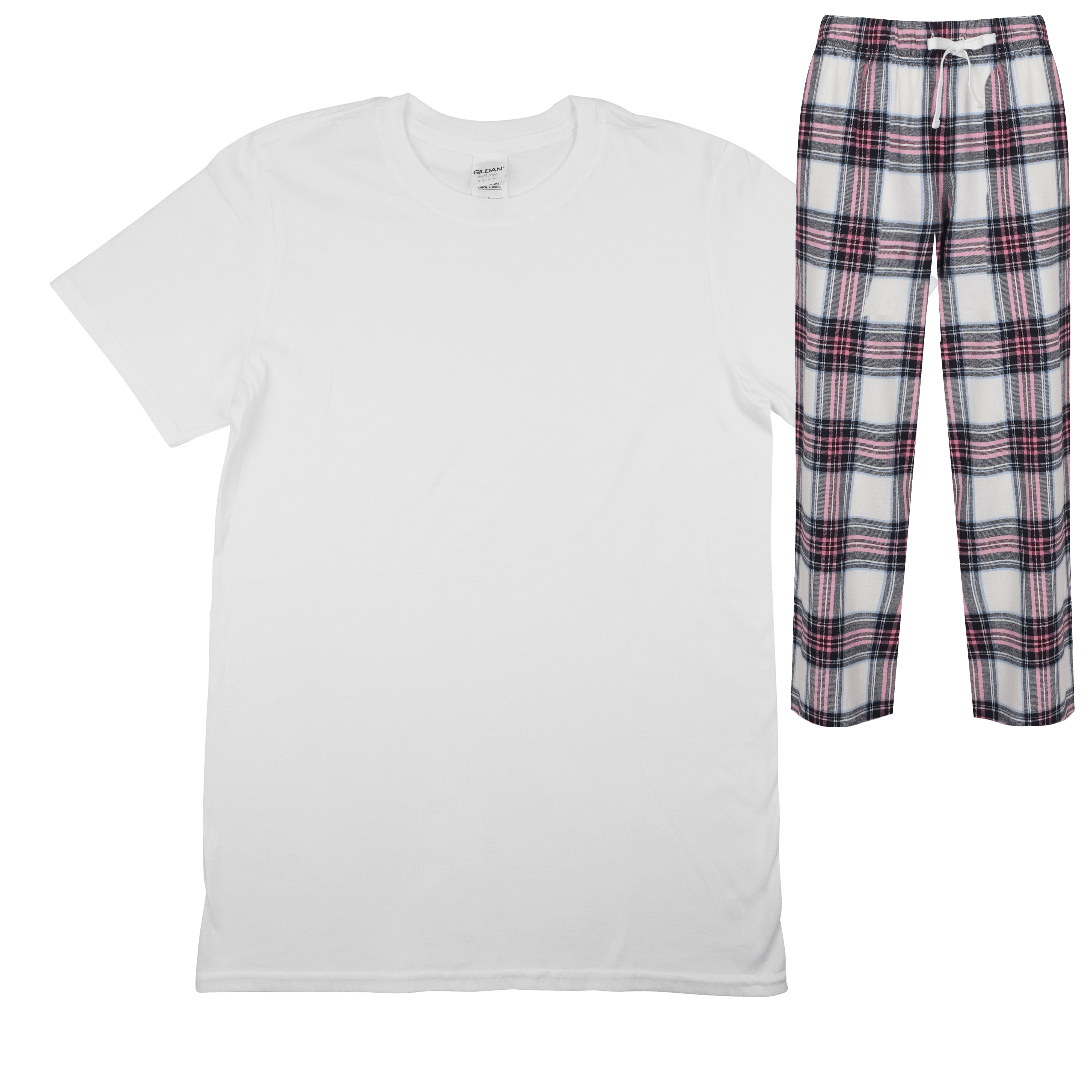 Pyjama-Set für Kinder rosa-weiß