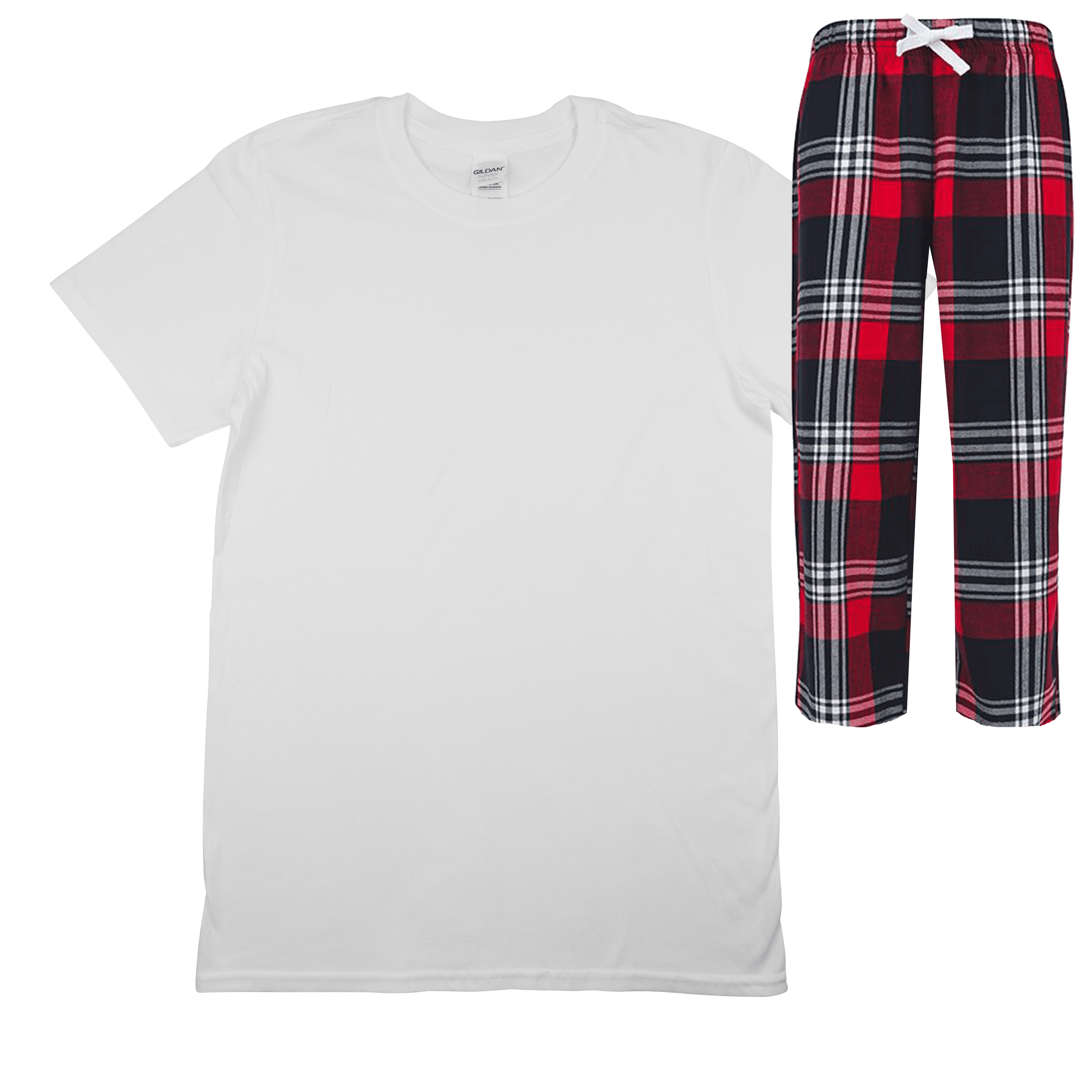 pyjama-set-kinderen-navy-rood