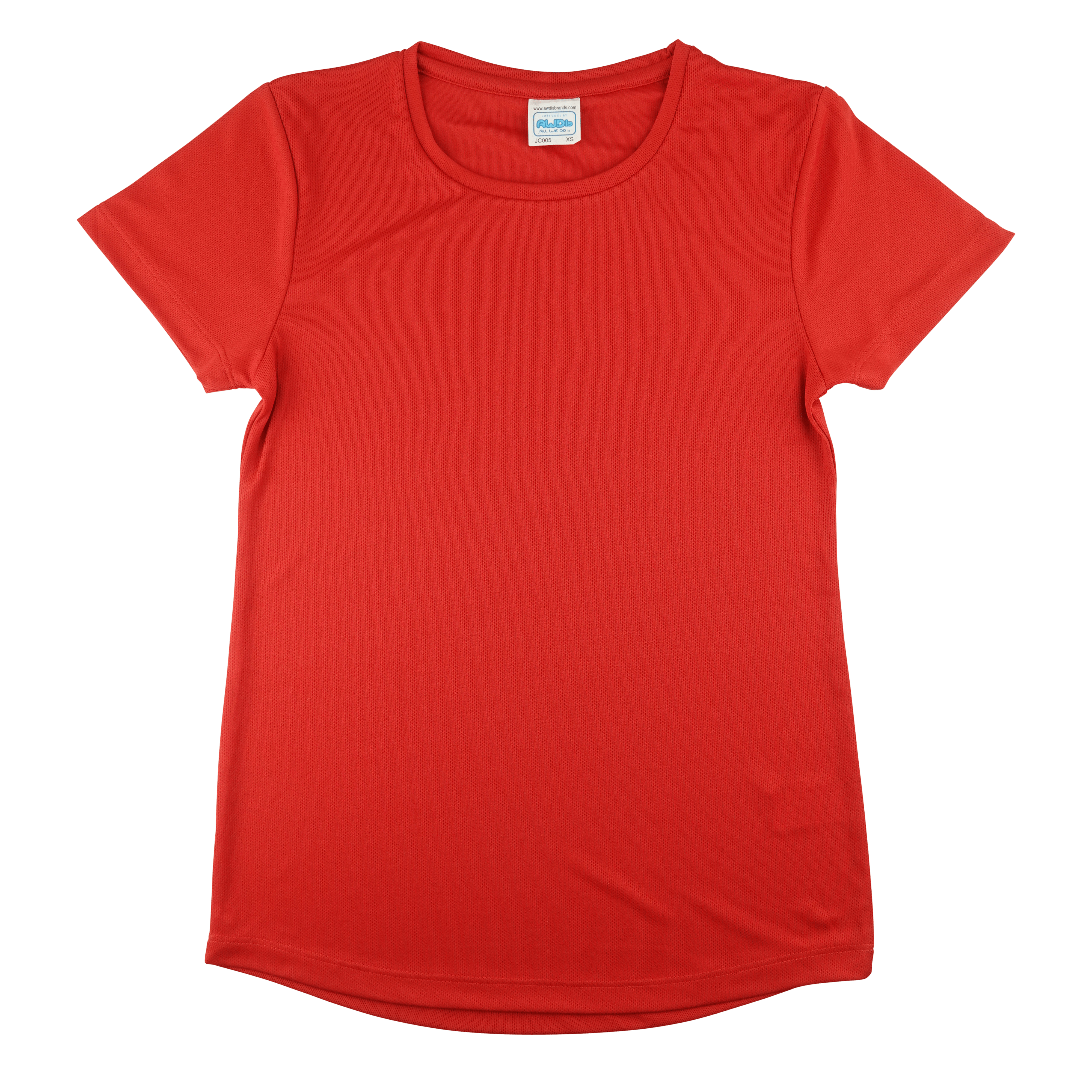 sport-shirt-dames-rood-voorkant