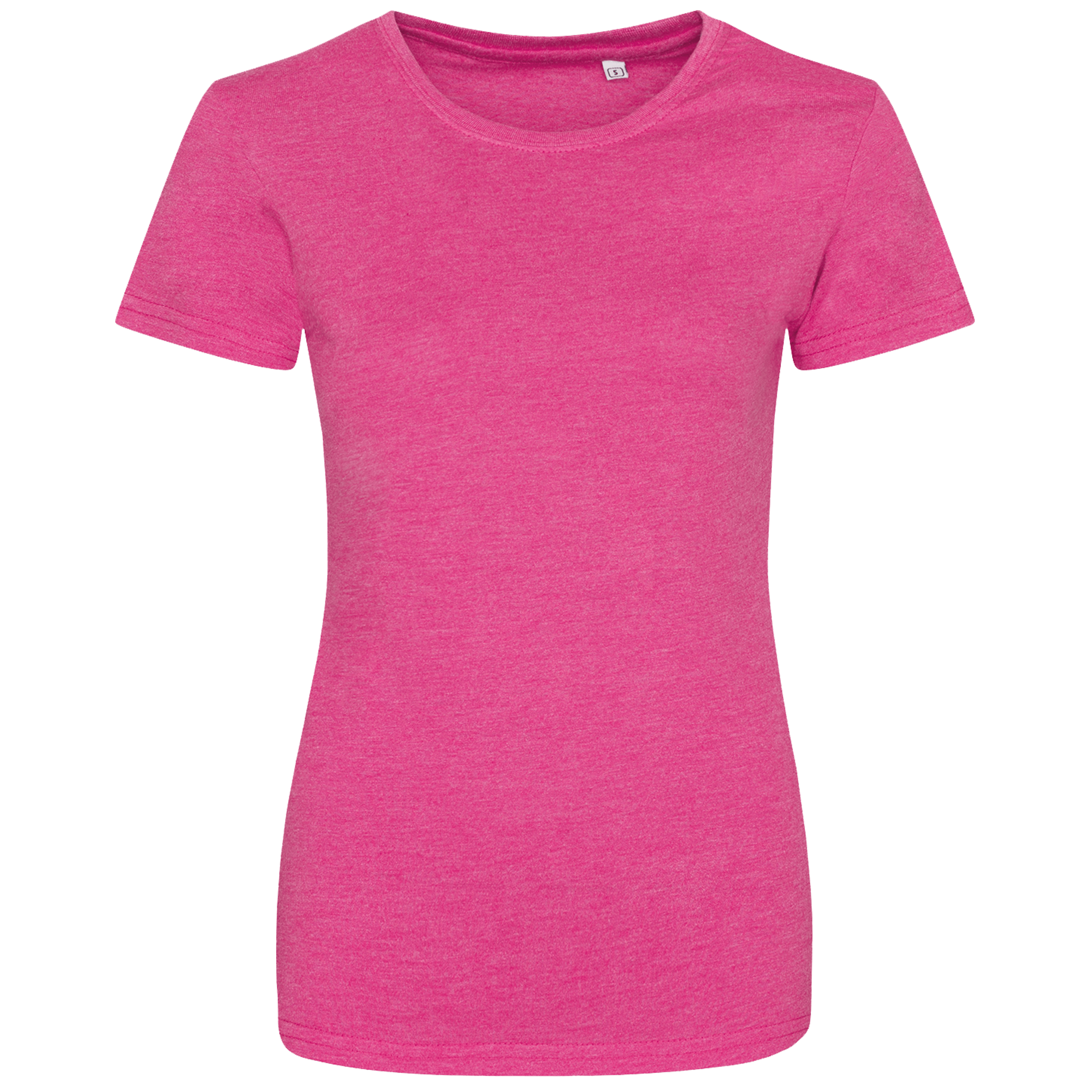 t-shirt-korte-mouw-dames-roze-voorkant