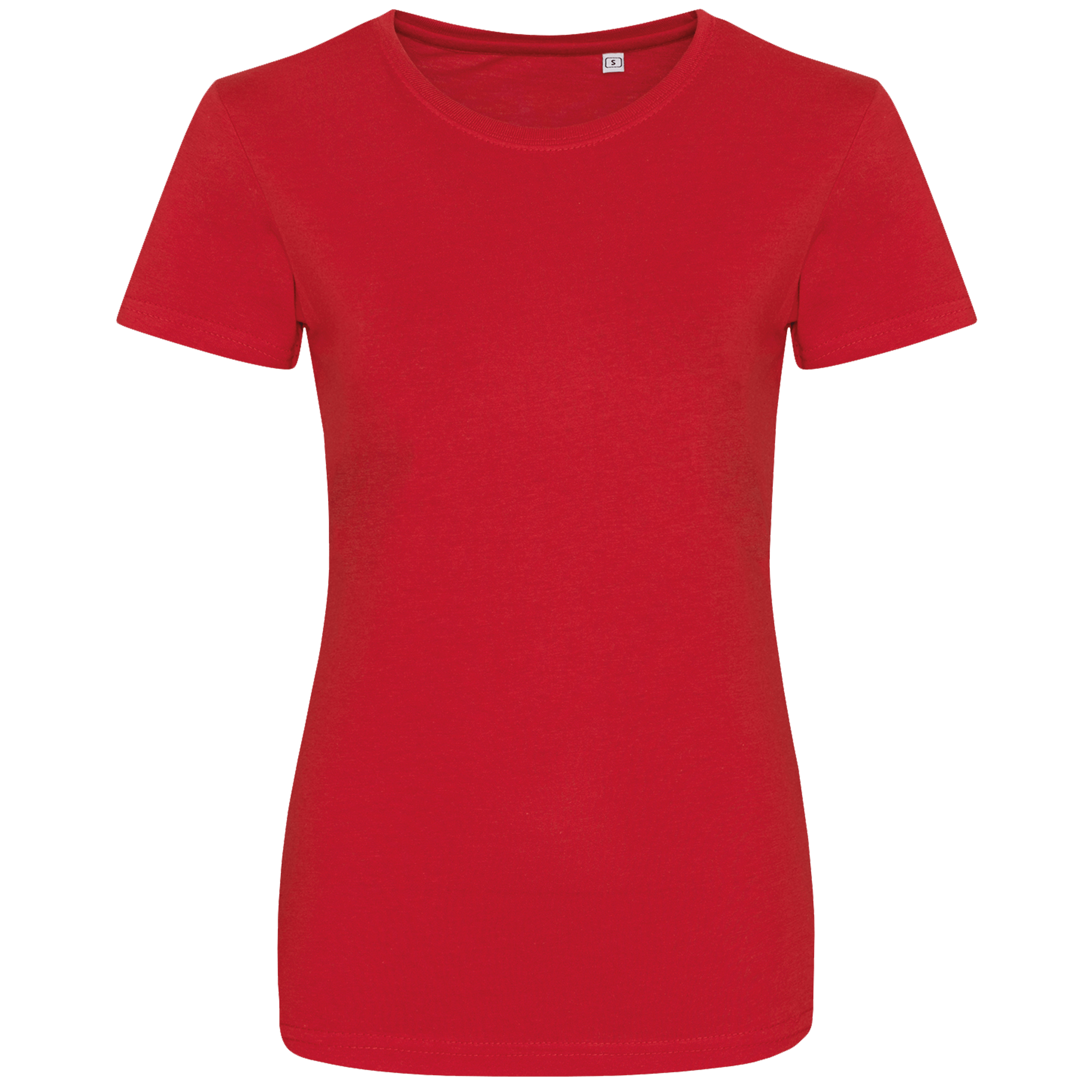 t-shirt-korte-mouw-dames-rood-voorkant
