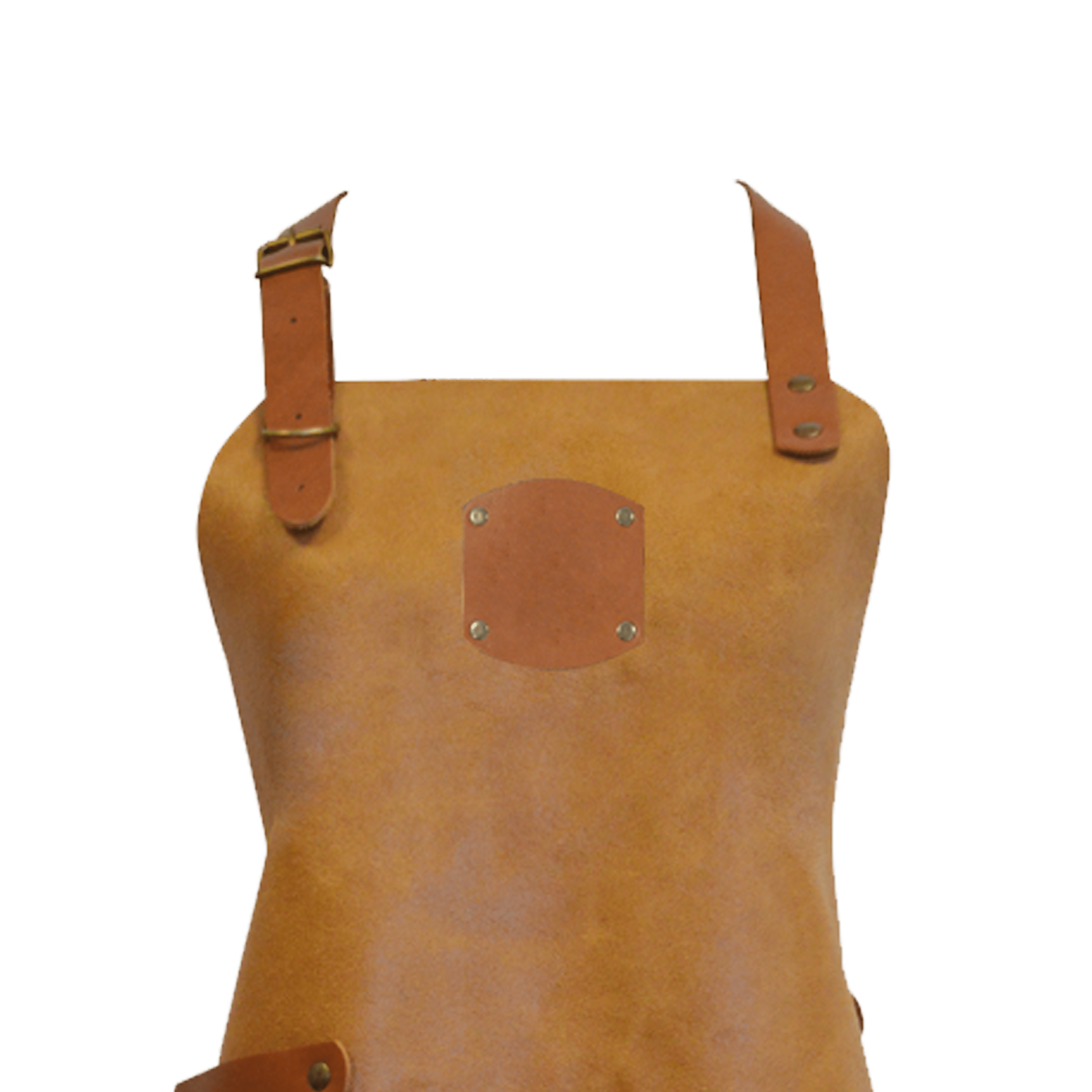 Leather apron cognac