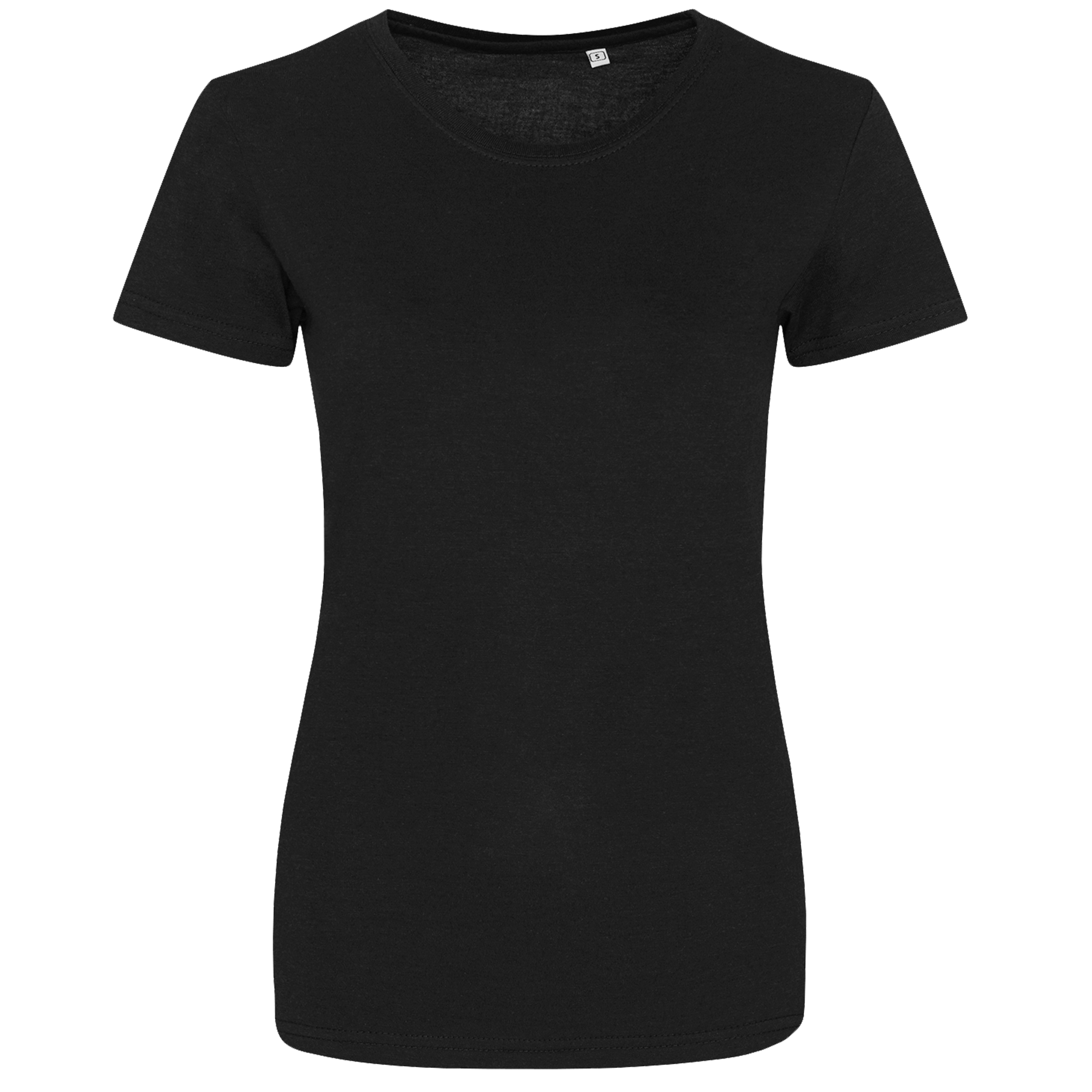 t-shirt-korte-mouw-dames-zwart-voorkant