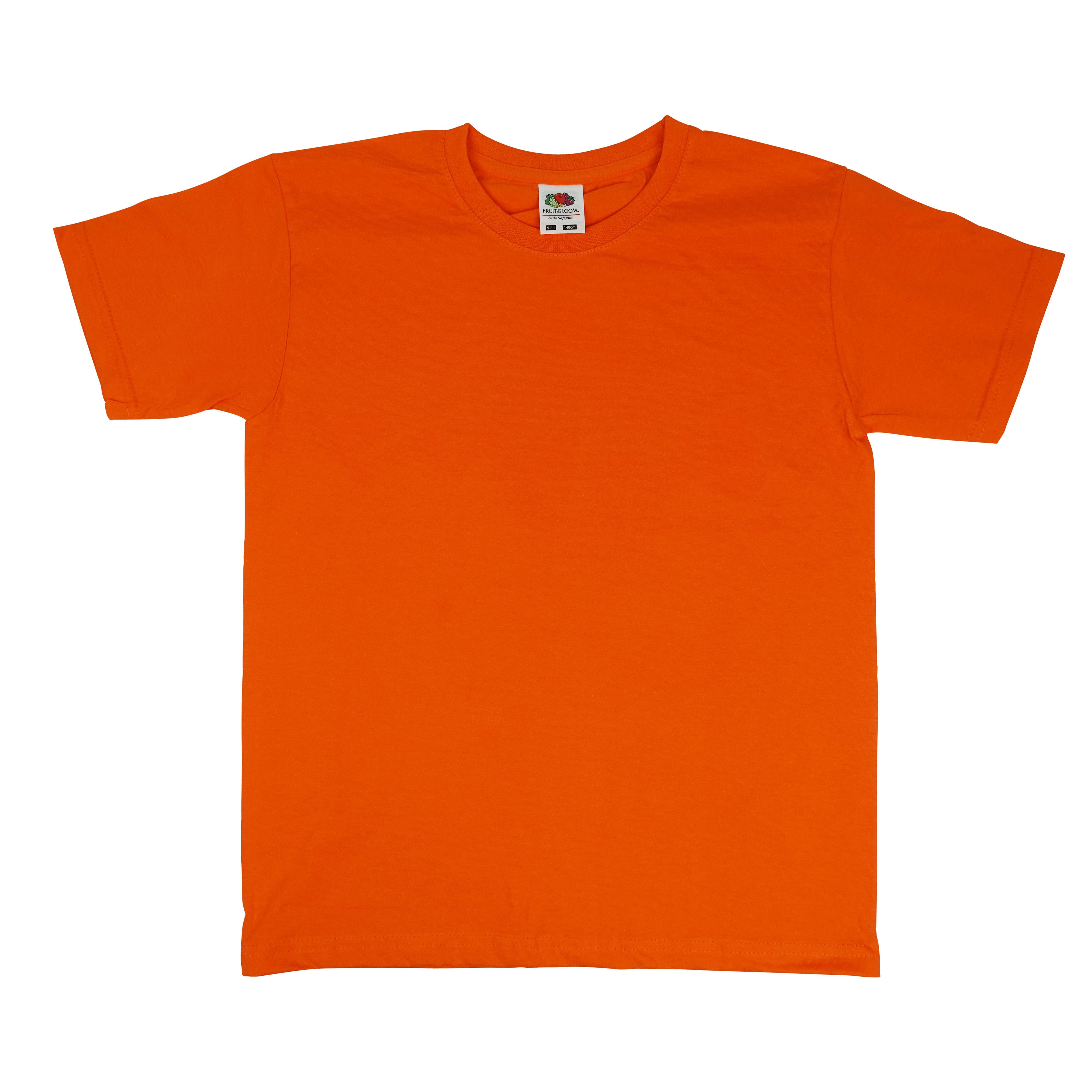 T shirt kind uni korte mouw oranje