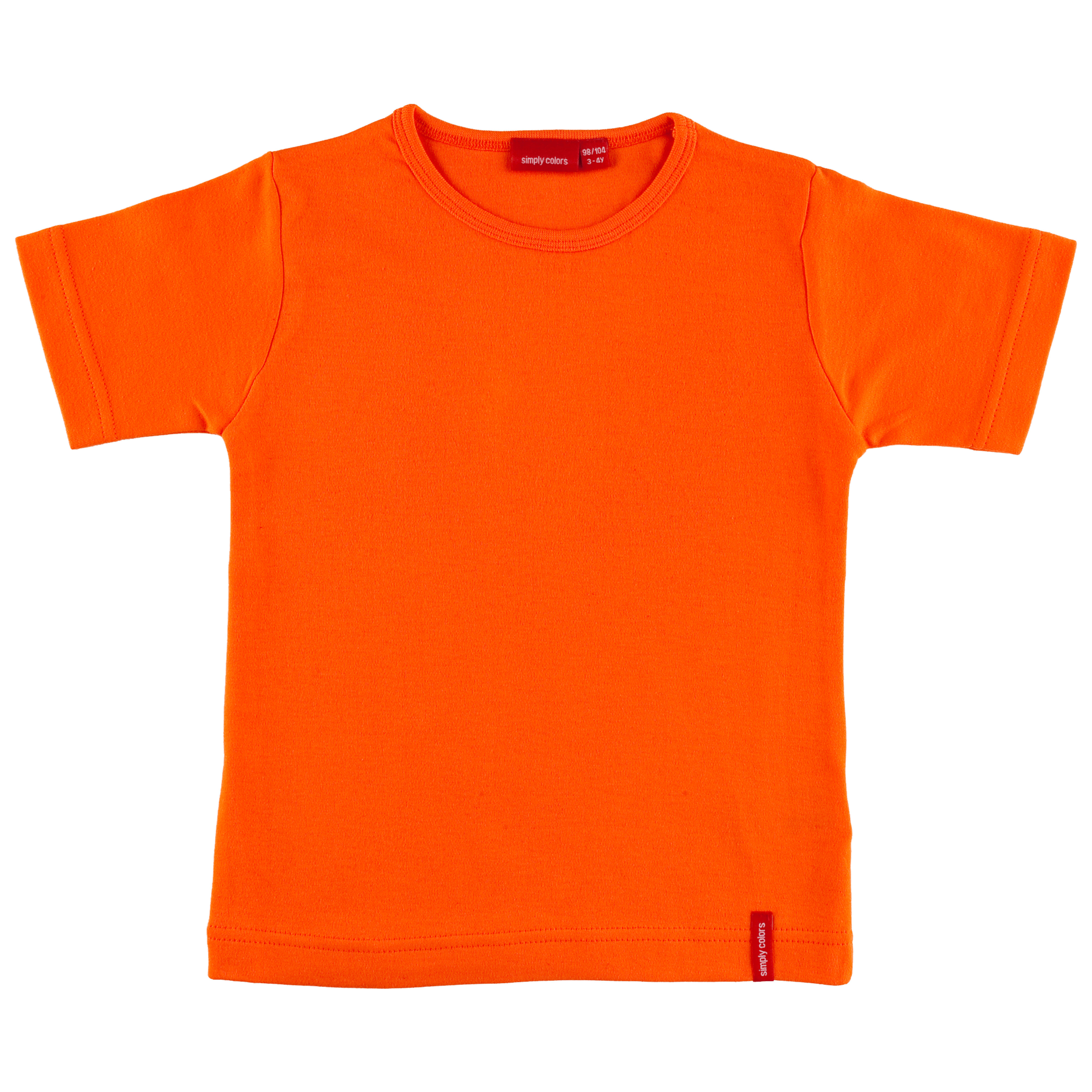 t-shirt-korte-mouw-groot-oranje-voorkant