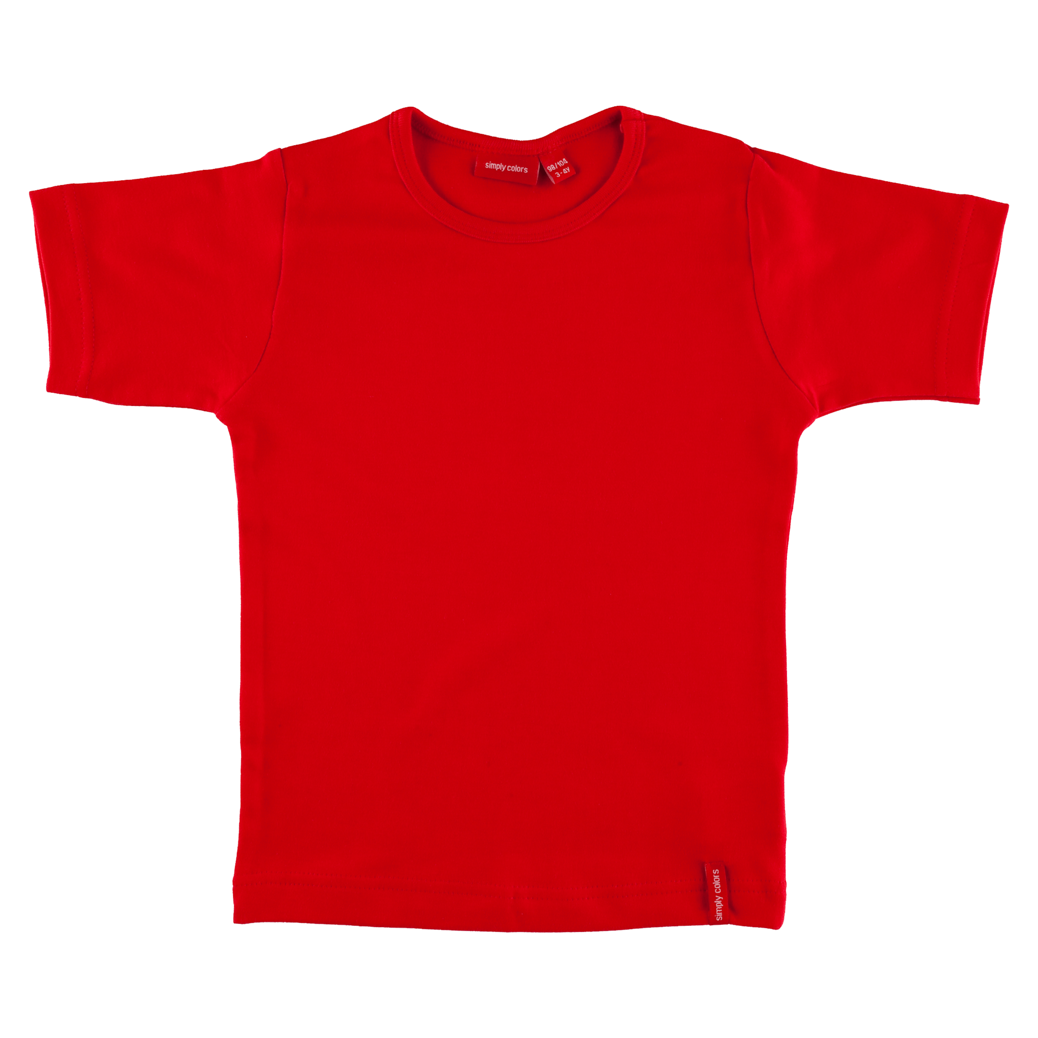 t-shirt-korte-mouw-groot-rood-voorkant