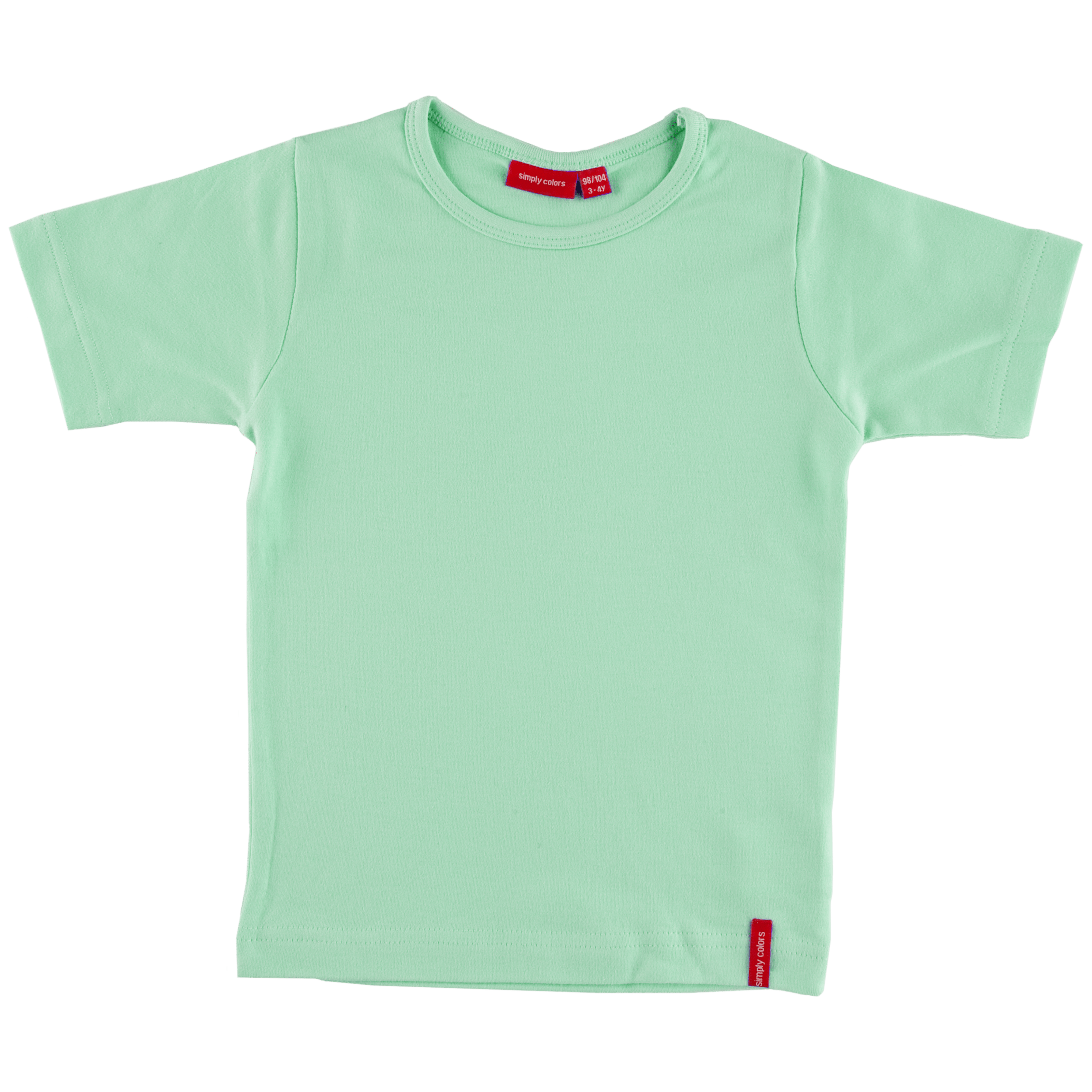 t-shirt-korte-mouw-groot-mint-groen-voorkant