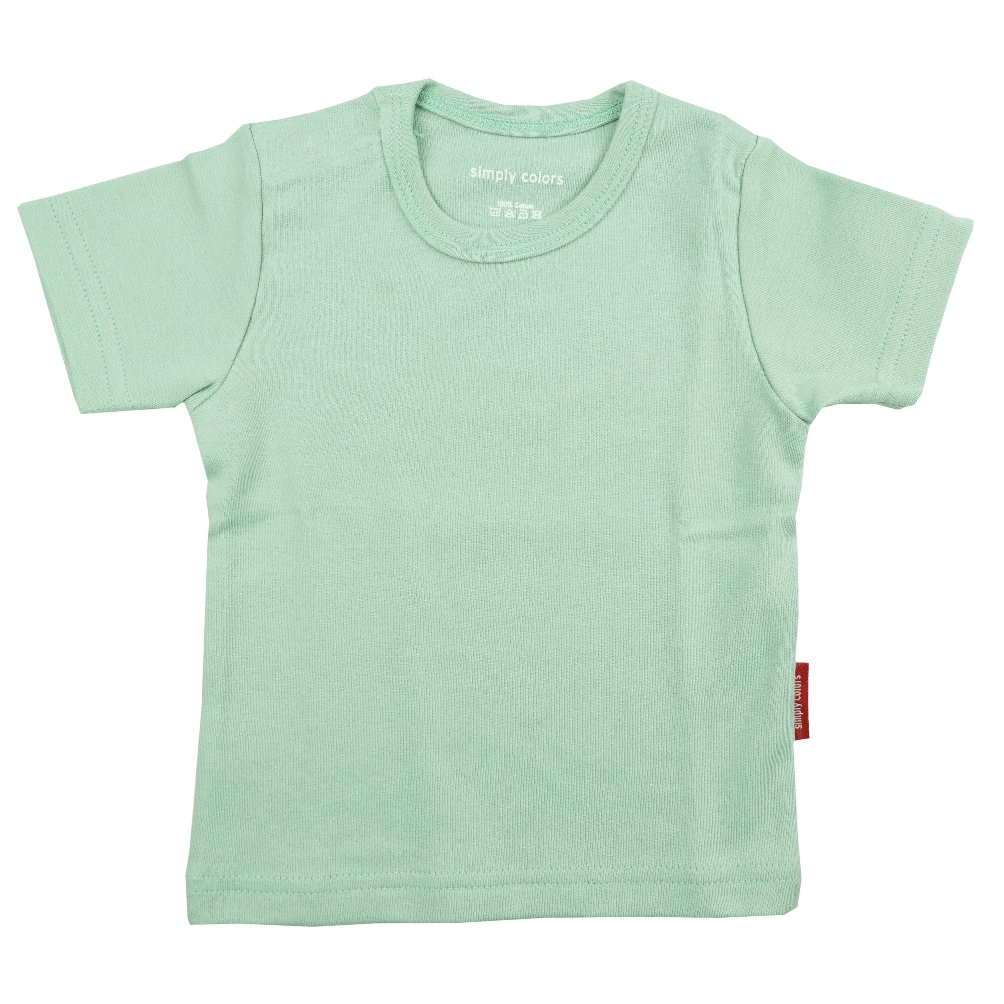 t-shirt-korte-mouw-groot-licht-groen-voorkant