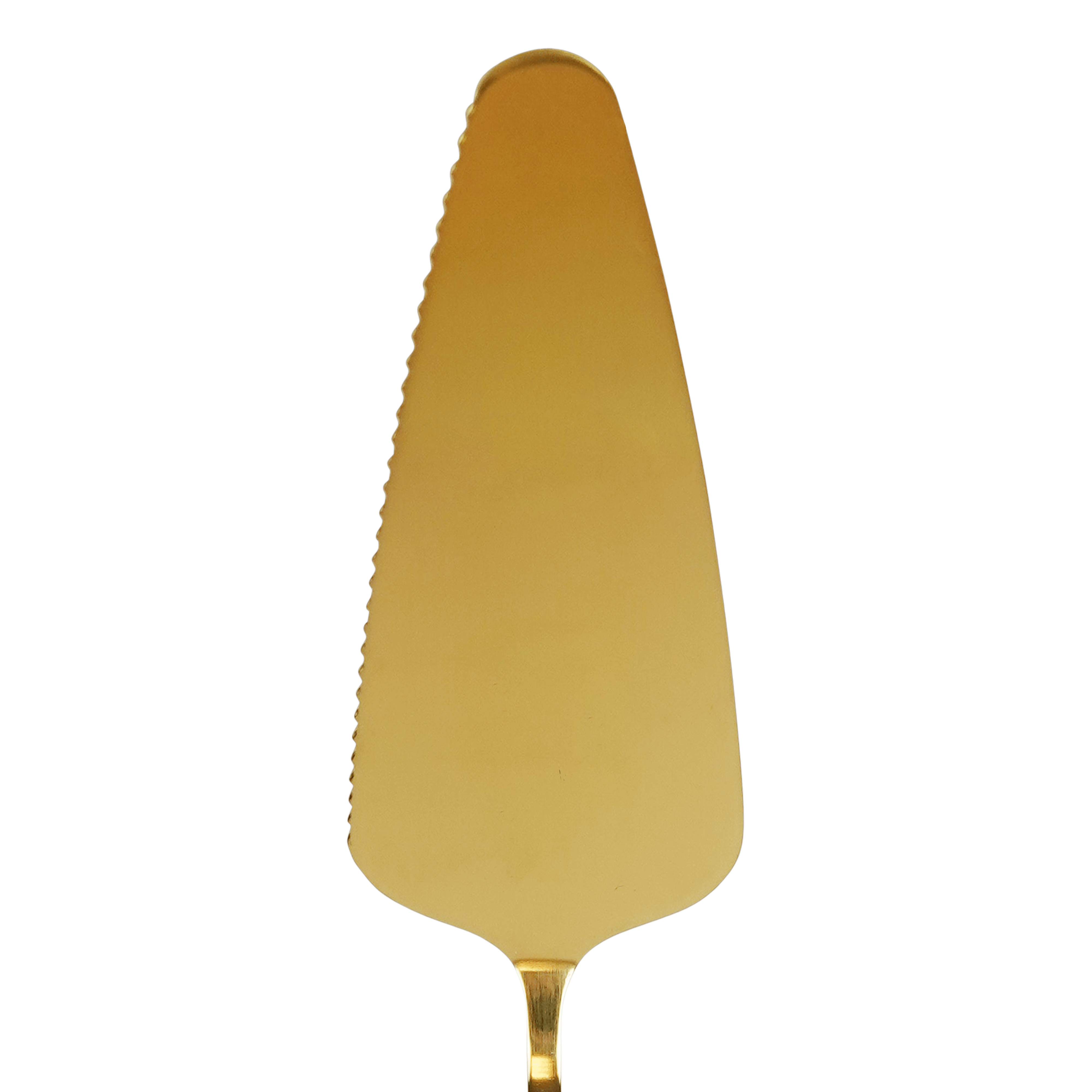 Cake server gold engraved with name