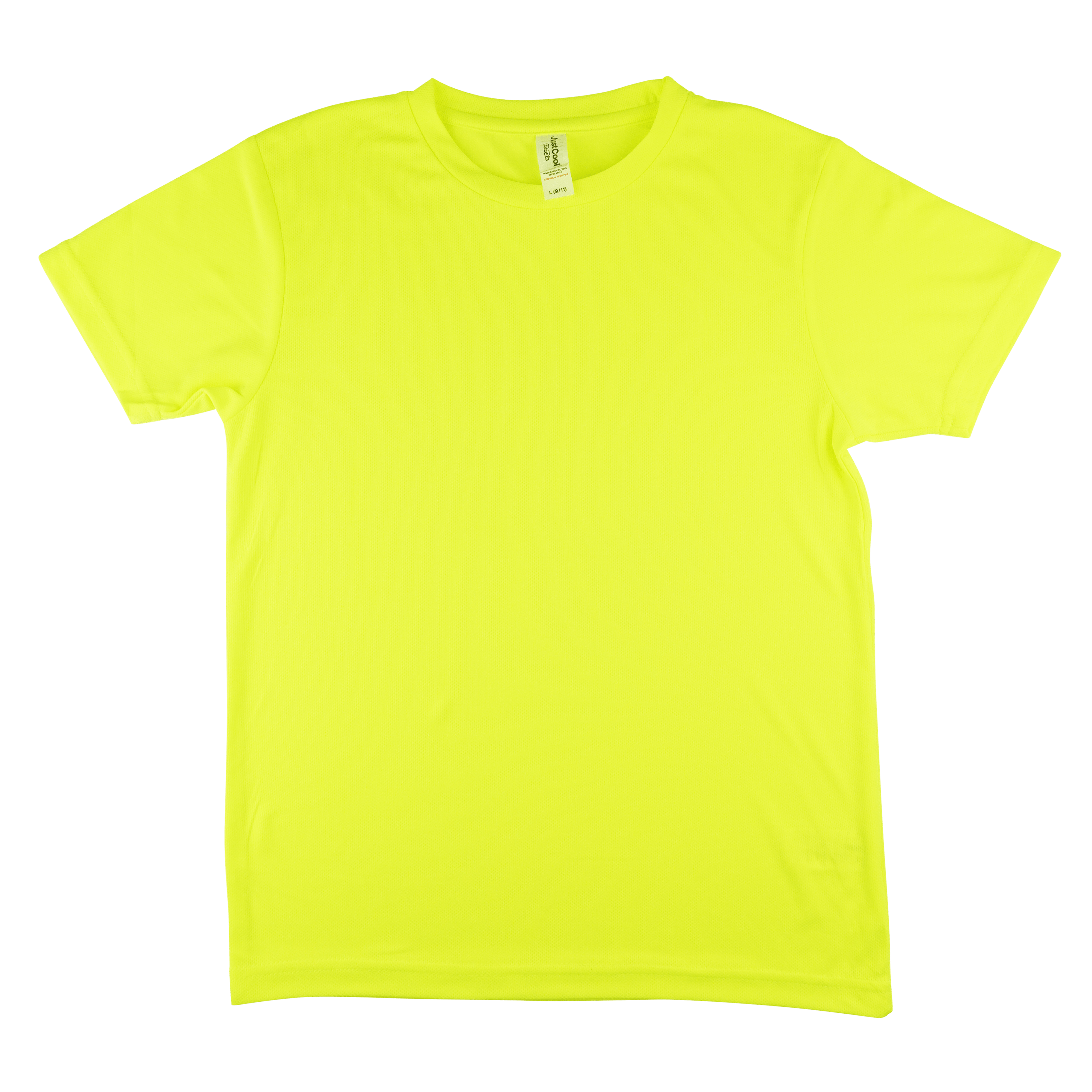 sport-shirt-kids-heren-neon-geel-voorkant