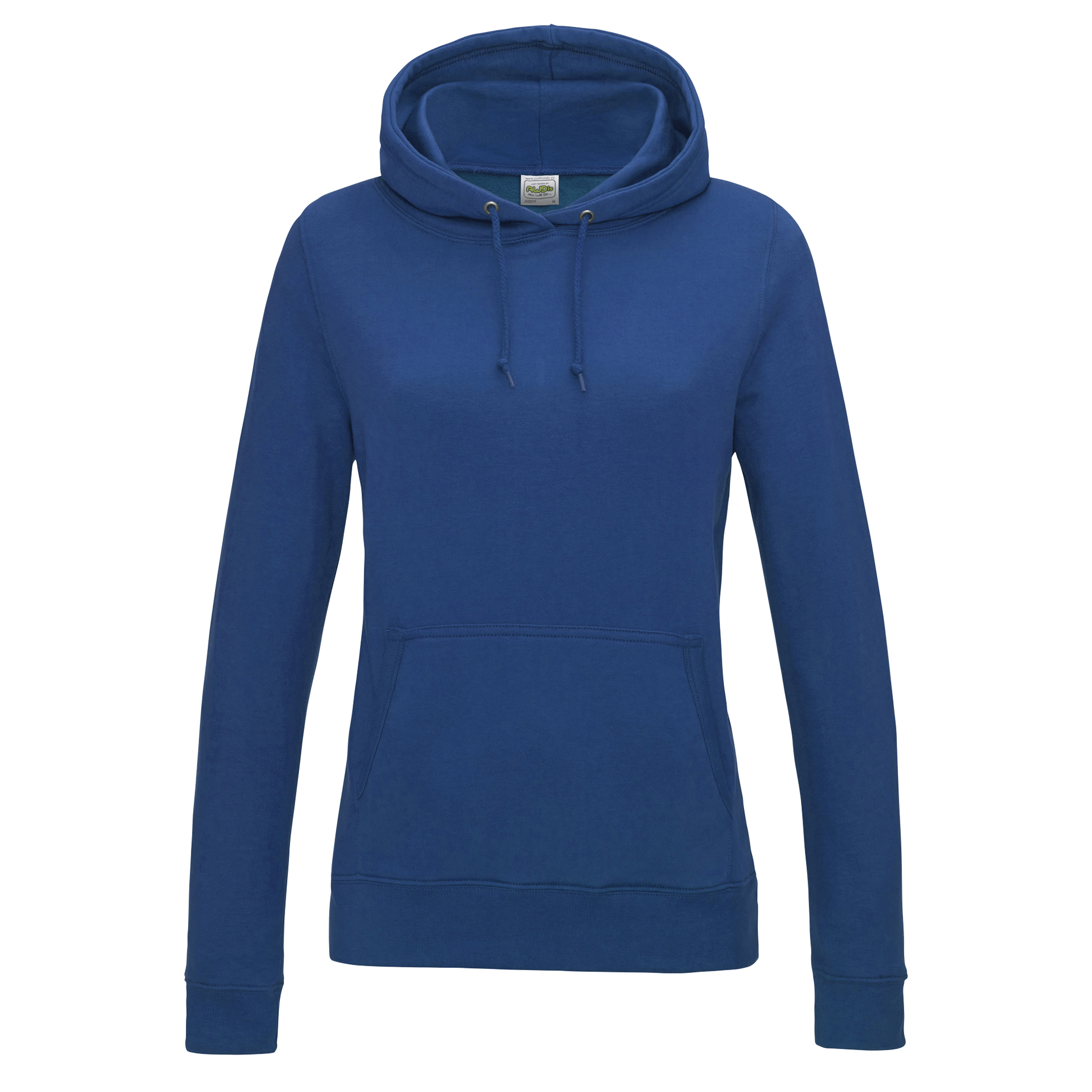 capuchonsweater-dames-koninklijk-blauw-voorkant