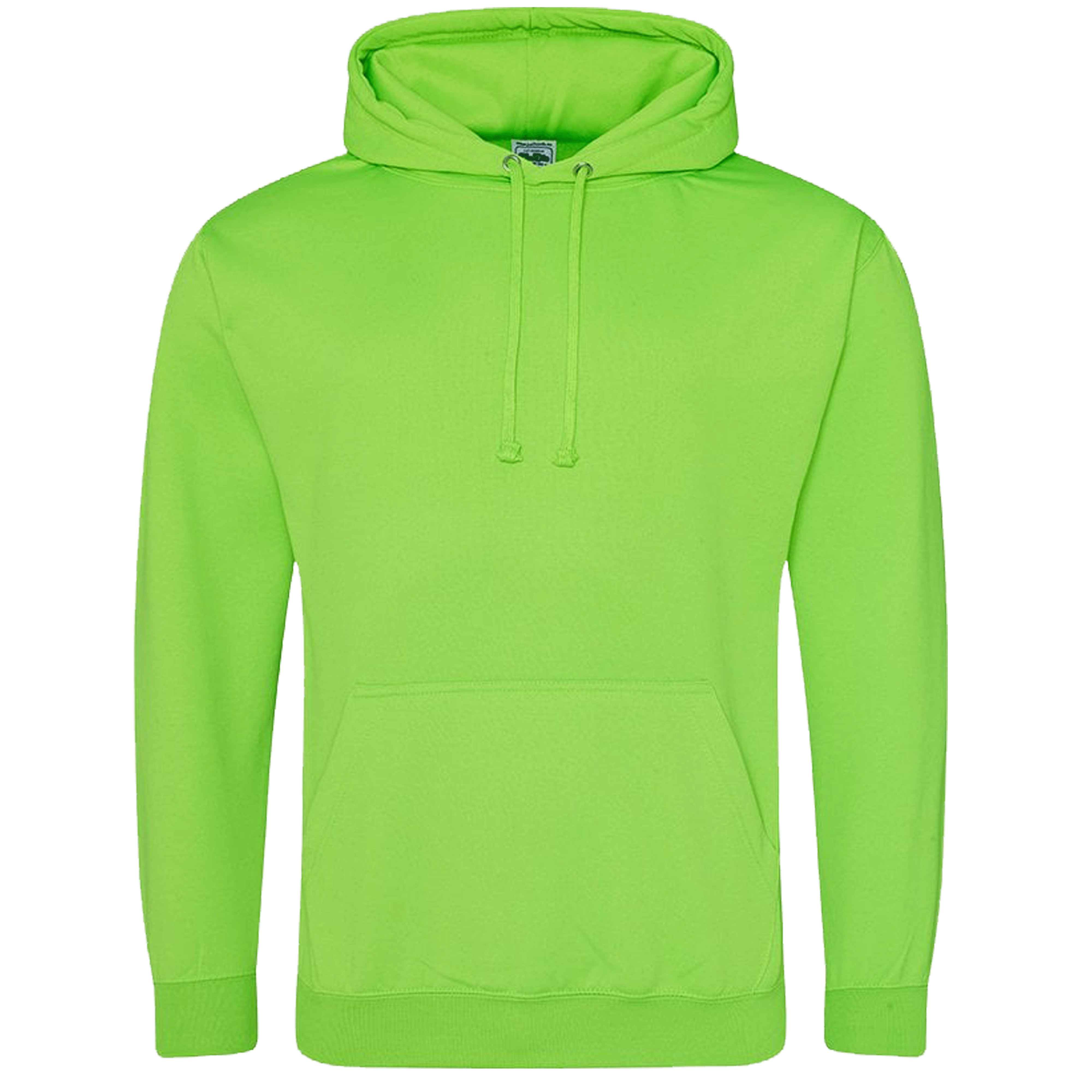 capuchonsweater-fluor-heren-groen-voorkant