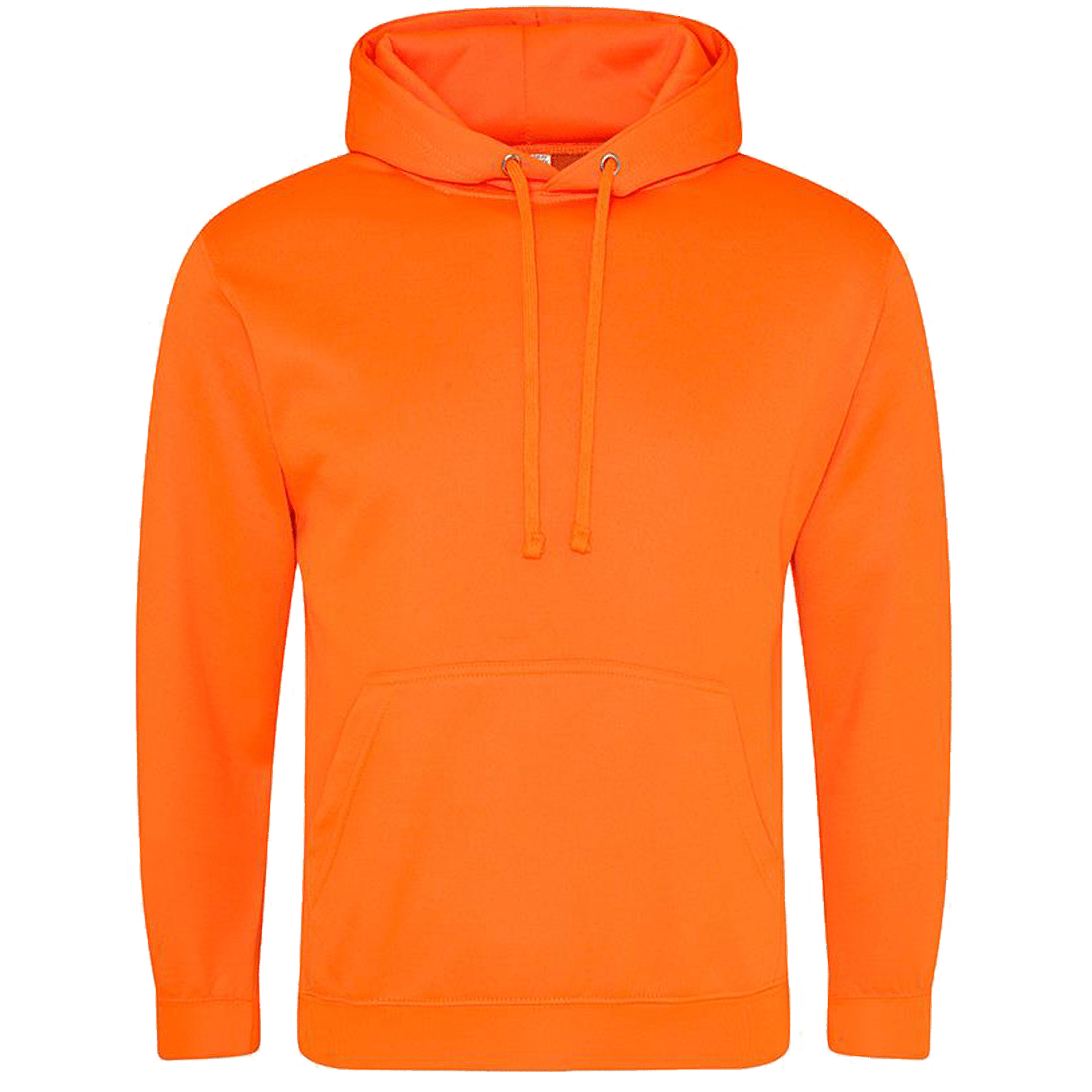capuchonsweater-fluor-heren-oranje-voorkant